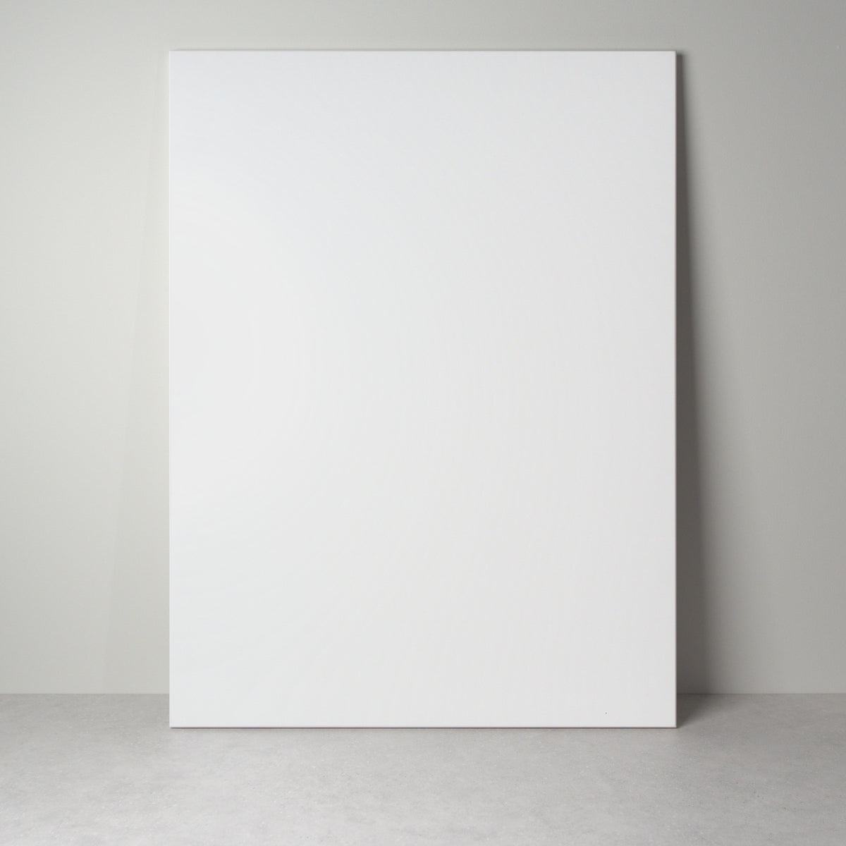 Smooth front for IKEA furniture in white lacquer, a flat front without milling leaning against a wall