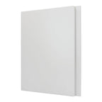Milled handle front for IKEA METOD — white lacquer, packshot of two fronts