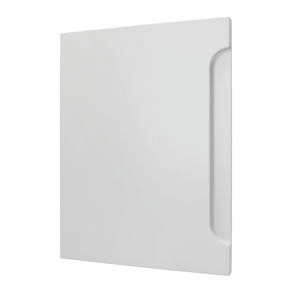 Grip front with a milled handle for IKEA METOD in a light kitchen