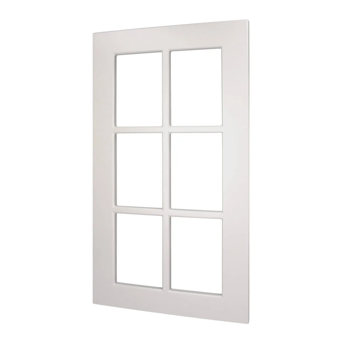 Front Witryna szpros do IKEA — biała ramka z 6 polami szprosów, packshot